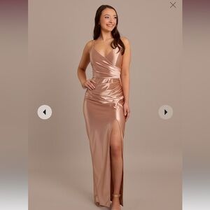 Rose Gold Formal Dress.